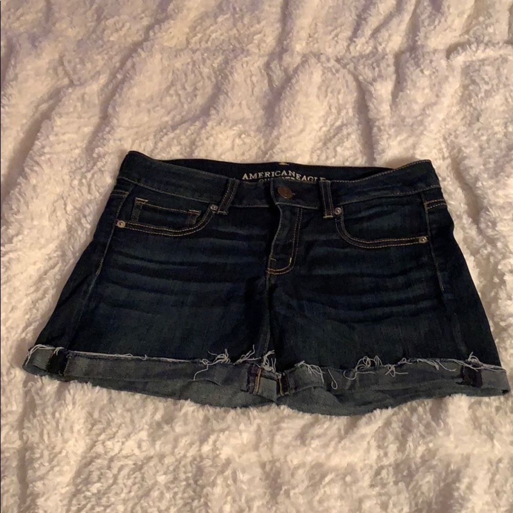 American Eagle denim midi short